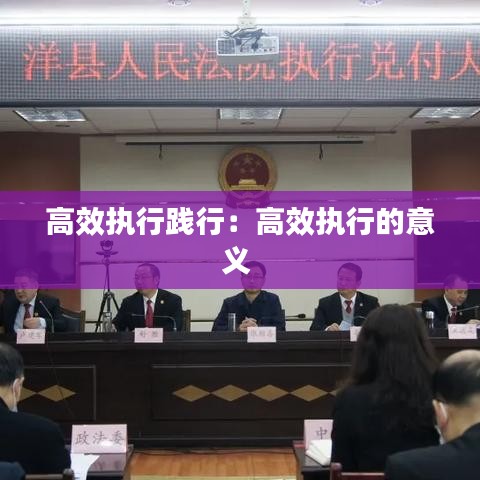高效执行践行：高效执行的意义 