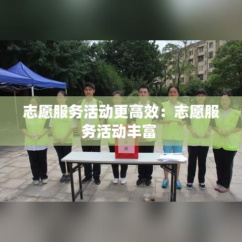 志愿服务活动更高效：志愿服务活动丰富 