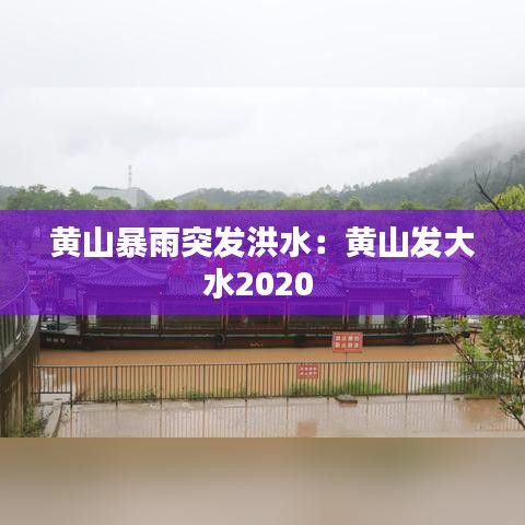 黄山暴雨突发洪水：黄山发大水2020 