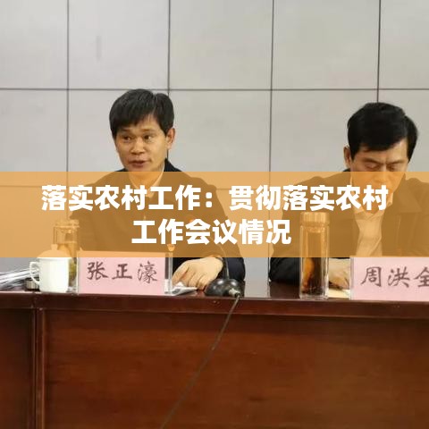 落实农村工作：贯彻落实农村工作会议情况 