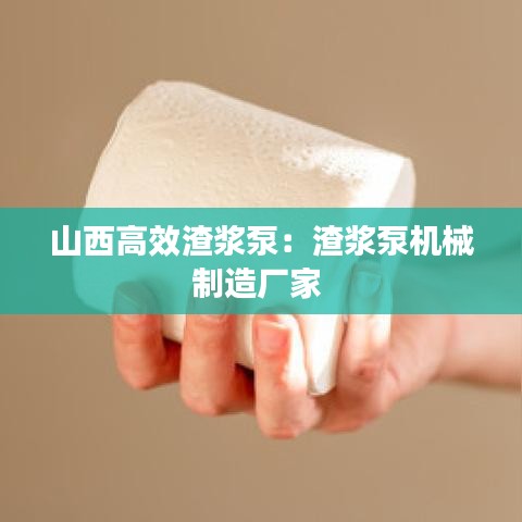 山西高效渣浆泵：渣浆泵机械制造厂家 