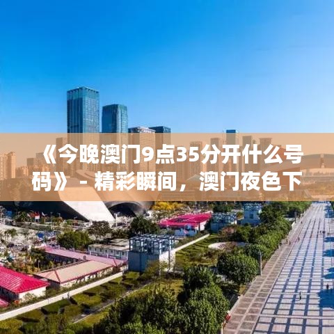 《今晚澳门9点35分开什么号码》 - 精彩瞬间，澳门夜色下的幸运时刻
