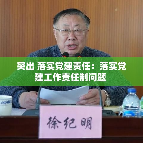 突出 落实党建责任：落实党建工作责任制问题 