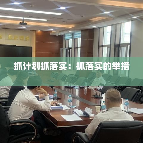 抓计划抓落实：抓落实的举措 