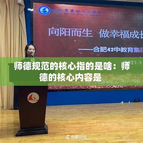 师德规范的核心指的是啥：师德的核心内容是 