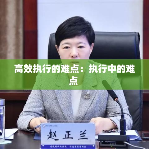 高效执行的难点：执行中的难点 