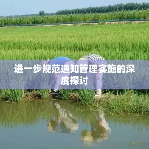 进一步规范通知管理实施的深度探讨