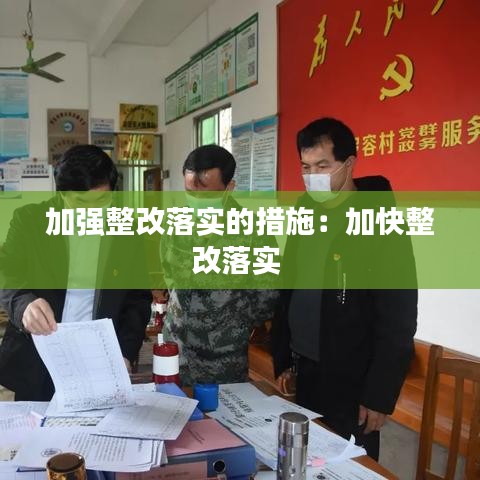 加强整改落实的措施：加快整改落实 