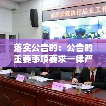 落实公告的：公告的重要事项要求一律严格执行 