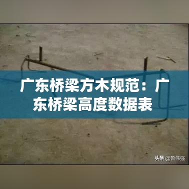 广东桥梁方木规范：广东桥梁高度数据表 