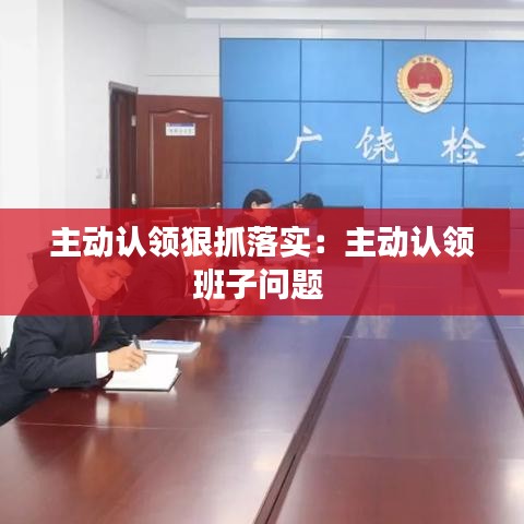 主动认领狠抓落实：主动认领班子问题 