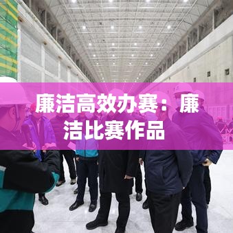 廉洁高效办赛：廉洁比赛作品 