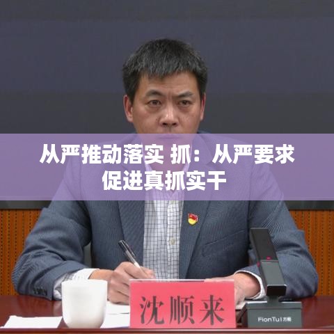 从严推动落实 抓：从严要求促进真抓实干 