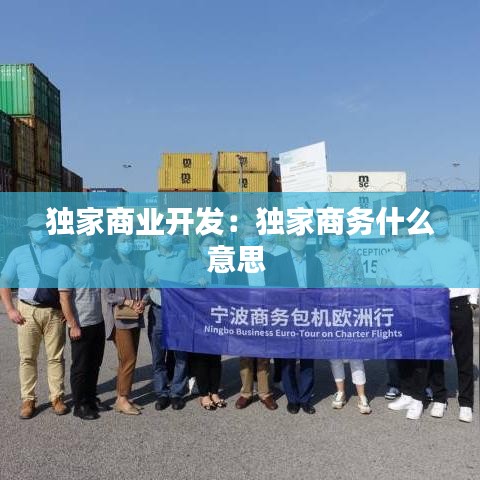 独家商业开发：独家商务什么意思 