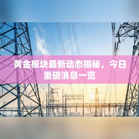 黄金板块最新动态揭秘，今日重磅消息一览