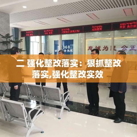 二 强化整改落实：狠抓整改落实,强化整改实效 