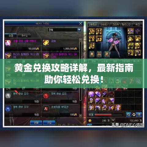 黄金兑换攻略详解，最新指南助你轻松兑换！