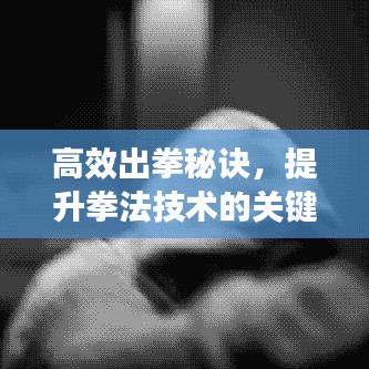 高效出拳秘诀，提升拳法技术的关键要素全解析