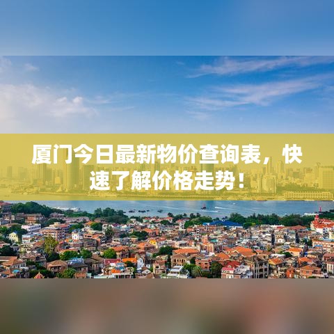 厦门今日最新物价查询表，快速了解价格走势！