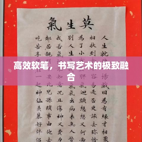 高效软笔，书写艺术的极致融合