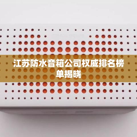 江苏防水音箱公司权威排名榜单揭晓