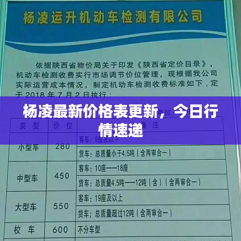 杨凌最新价格表更新，今日行情速递