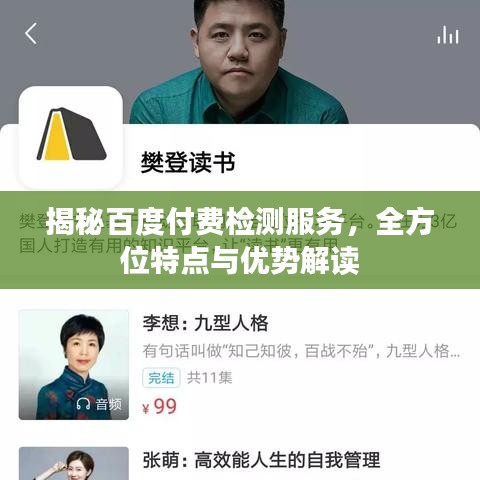 揭秘百度付费检测服务，全方位特点与优势解读